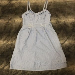 American Eagle Striped Seersucker Sundress